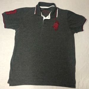 Mens grey polo shirt